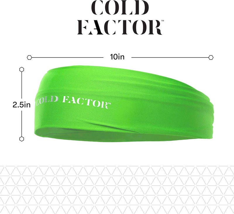 COLD FACTOR Cooling Headband for Women and Men – UPF 50+ Advanced Evaporative Comfort, Instant Cooling Sweatband for Outdoor Sports, Fitness, Yoga, Hiking, Running, and Workout – 3 Pack - Image 3